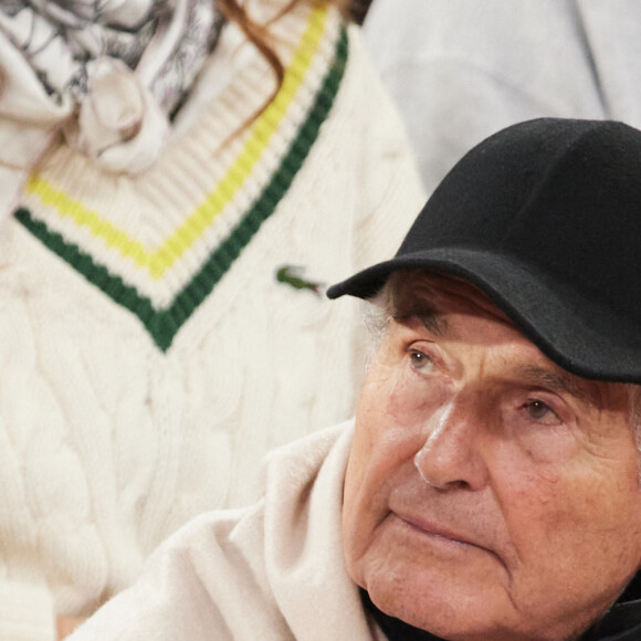 Claude Lelouch dans les tribunes des Internationaux de France de tennis de Roland Garros 2024 à Paris, France, le 30 mai 2024. © Jacovides-Moreau/bestimage