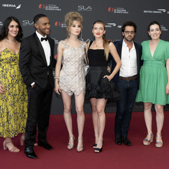 Benjamin Douba-Paris, Catherine Davydzenka, Lou Ladegaillerie, Frédéric Diefenthal assistent au tapis rouge d'ouverture du 62e Festival de télévision de Monte-Carlo le 16 juin 2023. David Niviere/ABACAPRESS.COM