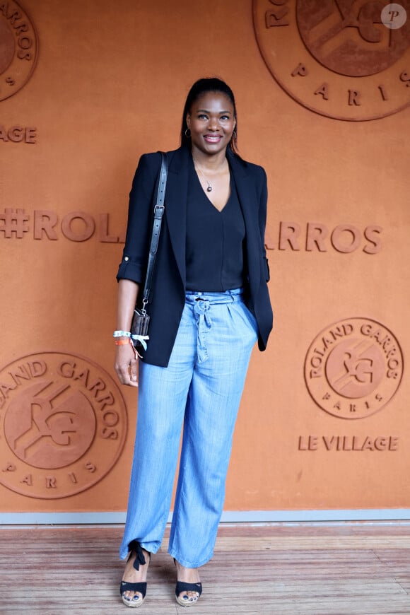 Muriel Hurtis au village lors des Internationaux de France de tennis de Roland Garros 2024, à Paris, France, le 1er juin 2024. © Jacovides-Moreau/Bestimage 