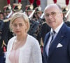 Bernard Cazeneuve et Véronique s'étaient mariés une première fois en 1995
Bernard Cazeneuve et sa femme Véronique - Le couple royal espagnol est reçu par le président français pour un dîner d'état donné en leur honneur au palais de l'Elysée à Paris, le 2 juin 2015, lors de leur visite d'état de 3 jours à Paris. 