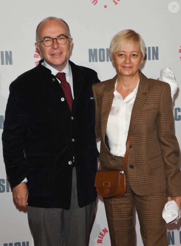 Bernard Cazeneuve et sa femme Véronique Beau - Avant-première du film "Mon cousin" au cinéma Le Grand Rex à Paris, le 28 septembre 2020. © Coadic Guirec/Bestimage 