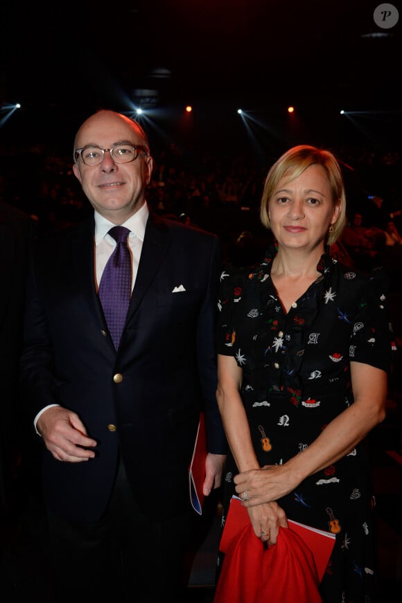 Bernard Cazeneuve et sa femme Véronique - 33e Cérémonie des Victoires de la Musique à la Seine musicale de Boulogne-Billancourt, France, le 9 février 2018. © Coadic Guirec/Bestimage 