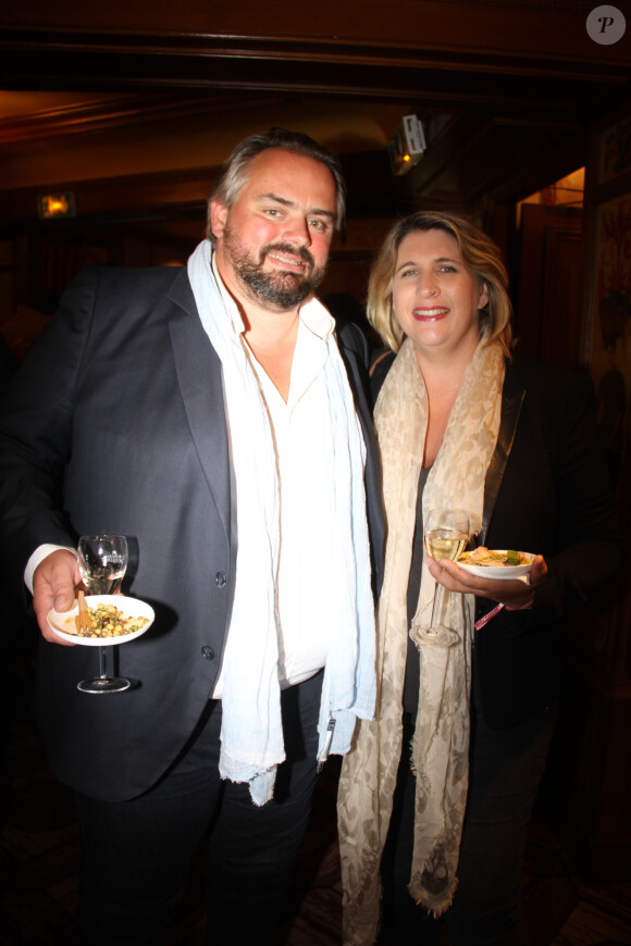 Stéphanie Le Quellec, chef de La Scène à l'hôtel Prince de Galles et son mari David Le Quellec lors de la soirée pour le 70ème anniversaire du restaurant Au pied de cochon à Paris, le 28 juin 2017. © Philippe Baldini/Bestimage