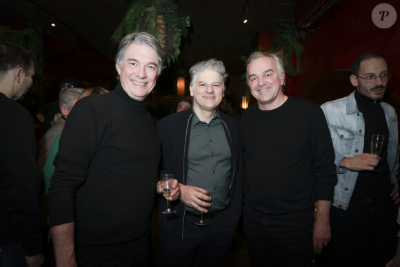 Exclusif - Alain Marschall, Jacques Cardoze, Olivier Truchot - Personnalités à la soirée de lancement du livre de V.Benaïm "Il n'est pas celui que vous croyez", paru aux Editions Fayard, au Buddha-Bar à Paris. Le 7 février 2024 © Jack Tribeca / Bestimage 