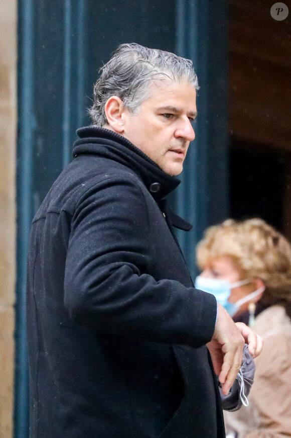 Jacques Cardoze - Arrivées aux Obsèques du danseur étoile Patrick Dupond en l'église Saint-Roch à Paris, France, le 11 mars 2021..