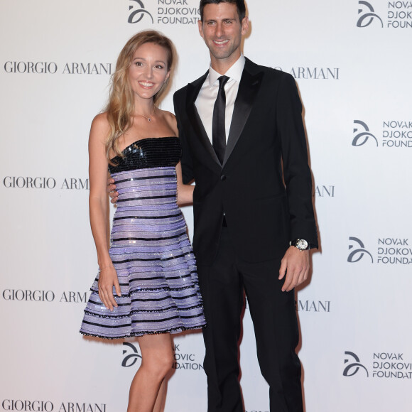 Jelena Djokovic et Novak Djokovic - Gala de charité de la fondation Novak Djokovic (Sponsorisé par Giorgio Armani) au château des Sforza à Milan, Italie, le 20 septembre 2016.