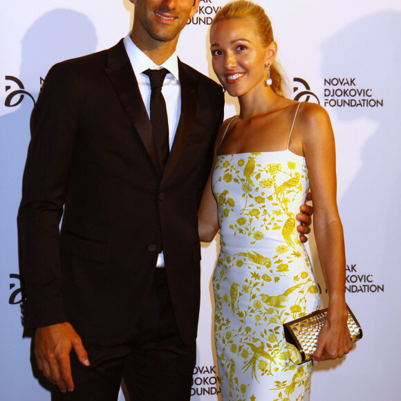 Une petite scène qui a rapidement fait le tour des réseaux sociaux

Novak Djokovic et sa femme Jelena Ristic - Diner de gala de la fondation Novak Djokovic a New York le 10 septembre 2013.