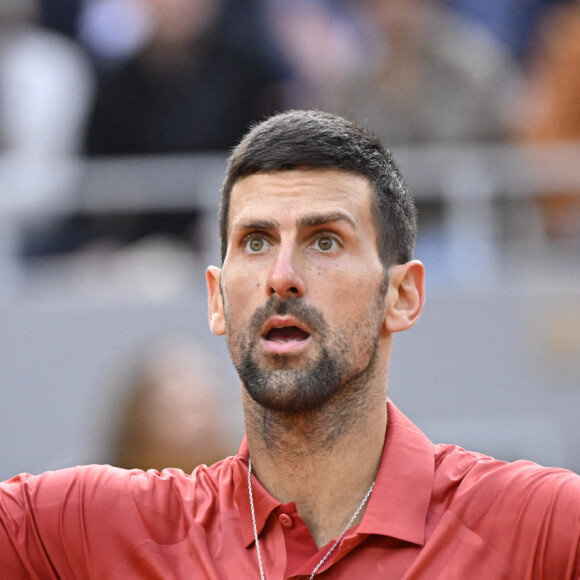 Novak Djokovic - Internationaux de France de tennis de Roland Garros 2024 à Paris le 3 juin 2024.