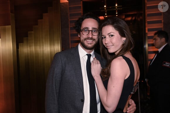 Exclusif - Thomas Hollande et sa femme Emilie Broussouloux - Soirée Le Bal du Siècle pour les 5 ans de l'hôtel Nolinski Paris le 8 mars 2022. © Rachid Bellak / Bestimage