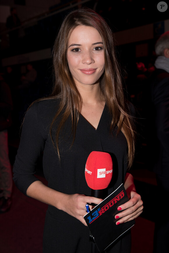 Émilie Broussouloux - Soirée boxe No Limit - Episode II dans l'enceinte du Palais des Sports de Levallois-Perret, France, le 14 décembre 2017.  © Cyril Moreau/Bestimage