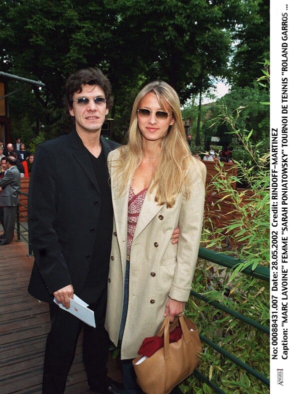 Marc Lavoine et Sarah Poniatowski en 2002.