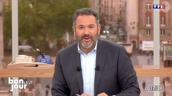 Depuis janvier, Bruce Toussaint anime "Bonjour !" chaque matin sur TF1
Bruce Toussaint sur le plateau de "Bonjour !"