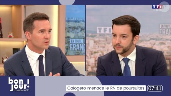 Le député du Rassemblement national de la Somme a eu un échange tendu avec Adrien Gindre
Adrien Gindre et Jean-Philippe Tanguy dans "Bonjour !"