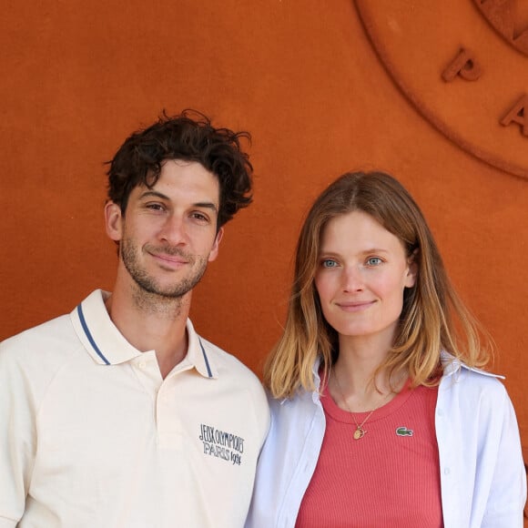 Constance Jablonski et son mari Matthias Dandois au village lors des Internationaux de France de tennis de Roland Garros 2024, à Paris, France, le 7 juin 2024. © Jacovides-Moreau/Bestimage