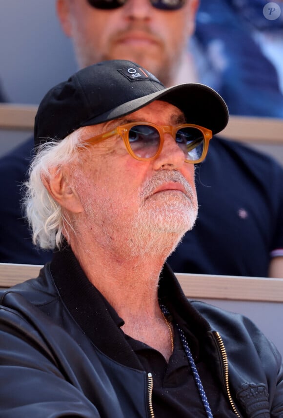 Flavio Briatore - Célébrités dans les tribunes des Internationaux de France de tennis de Roland Garros 2024 à Paris le 7 juin 2024. © Jacovides-Moreau/Bestimage 