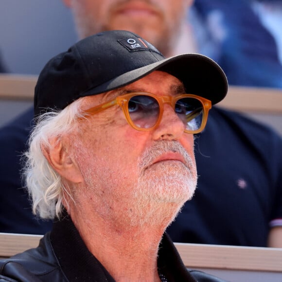 Flavio Briatore - Célébrités dans les tribunes des Internationaux de France de tennis de Roland Garros 2024 à Paris le 7 juin 2024. © Jacovides-Moreau/Bestimage 