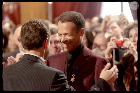 "une étoile internationale issue de l’école de danse de l’Opéra de Paris, et le ballet de Nice Méditerranée un directeur talentueux", a écrit Rachida Dati, ministre de la Culture
Eric Vu-An et Hugues Gall au Gala de la fondation Pompidou (archives)