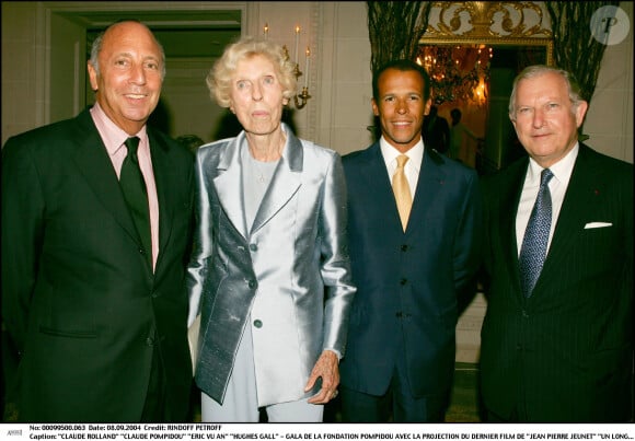 Claude Roland, Claude Pompidou, Eric Vu-An - Gala de la fondation Pompidou (archive)