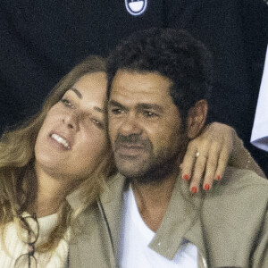 Mélissa Theuriau et son mari Jamel Debbouze - People assistent au match aller de la Ligue des Champions entre le Paris Saint-Germain et la Juventus (2-1) au Parc des Princes à Paris le 6 septembre 2022.