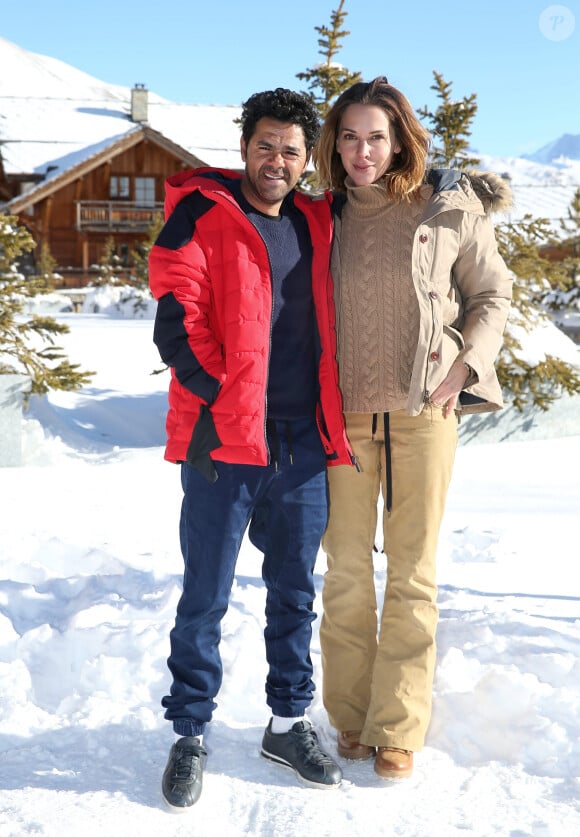 Jamel Debbouze et sa femme Mélissa Theuriau au 20ème festival du film de comédie de l'Alpe d'Huez le 20 janvier 2017. © Dominique Jacovides / Bestimage 