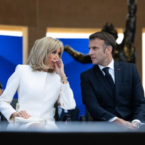 Cérémonie Franco-américaine au cimetière américain de Colleville sur Mer dans le cadre de la commémoration du 80ème anniversaire du débarquement en Normandie (D-Day) le 6 juin 2024. © Jeanne Accorsini / Pool / Bestimage 