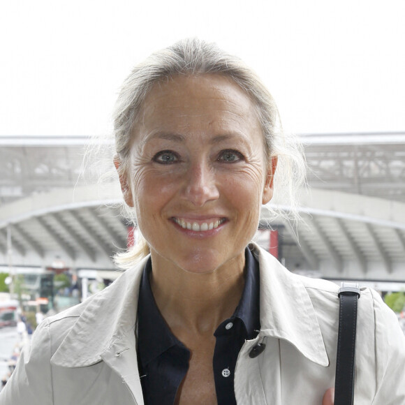 Exclusif - Anne-Sophie Lapix au déjeuner dans la loge de France TV lors des Internationaux de France de Tennis de Roland Garros 2024 - Jour 6 à Paris, France, le 31 mai 2024. © Bertrand Rindoff/Bestimage