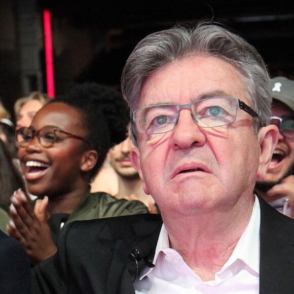 Jean-Luc Mélenchon - Meeting de J.L.Mélenchon, président de la France Insoumise, le 25 mai 2024à Aubervilliers, en vue des élections européennes. © Jonathan Rebboah / Panoramic / Bestimage