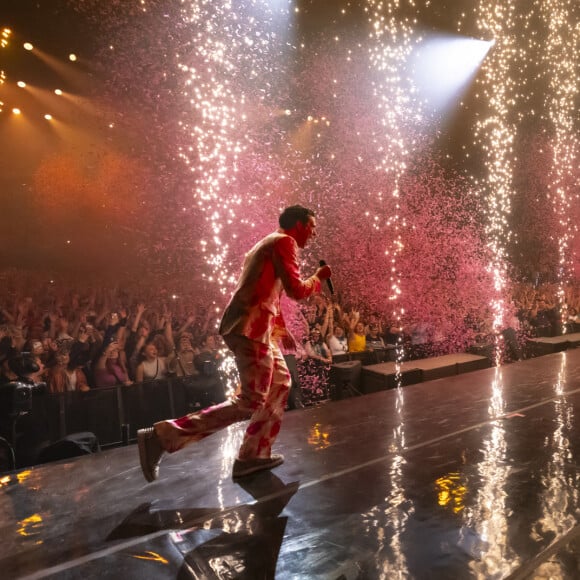 Le chanteur Mika en concert à l'Accor Arena, à Paris, France, le 25 mars 2024. © Prandoni Francesco via Bestimage