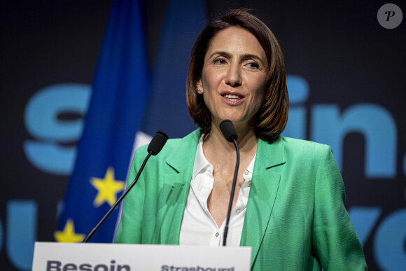 Valérie Hayer - Meeting régional de Valérie Hayer à Strasbourg le 18 mai 2024.