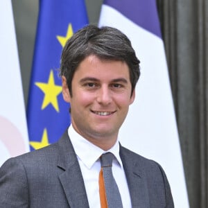 Gabriel Attal à la sortie du conseil des ministres, au palais présidentiel de l'Elysée à Paris, France, le 12 juin 2024. © Michael Baucher/Panoramic/Bestimage 