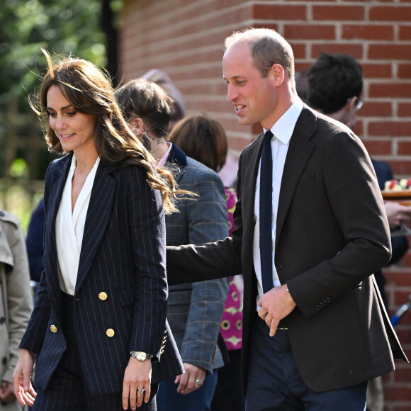 Pour célébrer le 75e anniversaire de l'arrivée de l'Empire Windrush au Royaume-Uni et marquer le début du Mois de l'histoire des Noirs, William, prince de Galles, et Catherine, princesse de Galles, se rendent à Cardiff pour rencontrer des membres de la génération Windrush et célébrer le travail de divers groupes communautaires dans la région. Cardiff, Royaume-Uni, le 3 octobre 2023. Photo par Zak Hussein / Splash News/ABACAPRESS.COM