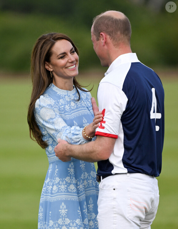 Le Prince de Galles et la Princesse de Galles participent à la Out-Sourcing Inc. Royal Charity Polo Cup 2023 au Guards Polo Club. Le match aura pour but de collecter des fonds et de sensibiliser le public à onze organisations caritatives soutenues par le Prince et la Princesse de Galles. Windsor, Royaume-Uni, 6 juillet 2023. Photo par Doug Peters/Empics/ABACAPRESS.COM