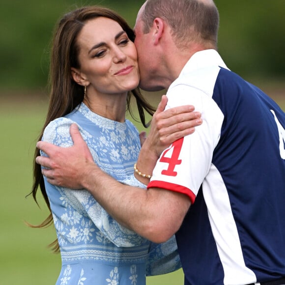 Le Prince de Galles et la Princesse de Galles participent à la Out-Sourcing Inc. Royal Charity Polo Cup 2023 au Guards Polo Club. Le match aura pour but de collecter des fonds et de sensibiliser le public à onze organisations caritatives soutenues par le Prince et la Princesse de Galles. Windsor, Royaume-Uni, 6 juillet 2023. Photo par Doug Peters/Empics/ABACAPRESS.COM