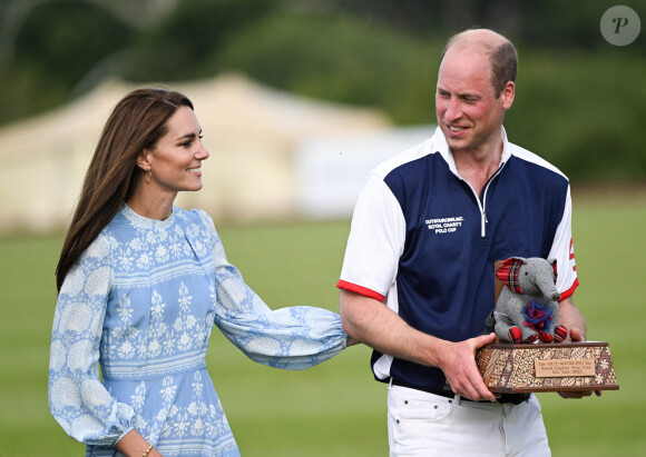 Le Prince de Galles et la Princesse de Galles participent à la Out-Sourcing Inc. Royal Charity Polo Cup 2023 au Guards Polo Club. Le match aura pour but de collecter des fonds et de sensibiliser le public à onze organisations caritatives soutenues par le Prince et la Princesse de Galles. Windsor, Royaume-Uni, 6 juillet 2023. Photo par Doug Peters/Empics/ABACAPRESS.COM