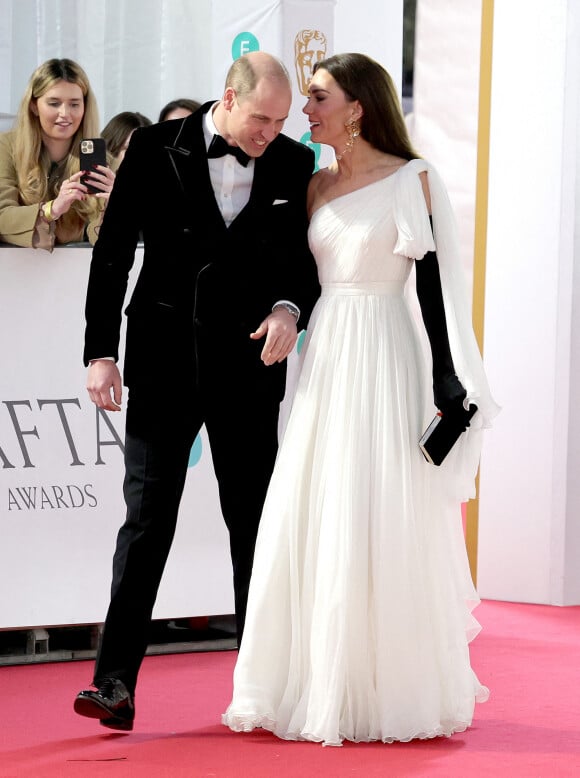 Le prince et la princesse de Galles assistent à la 76e cérémonie des British Academy Film Awards qui se tient au Southbank Centre's Royal Festival Hall à Londres, Royaume-Uni, le dimanche 19 février 2023. Photo par Chris Jackson/PA Wire/ABACAPRESS.COM