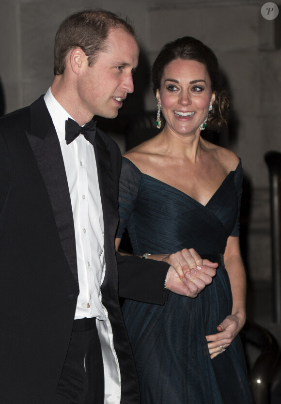 Le duc et la duchesse de Cambridge lors du dîner du 600e anniversaire de St Andrews au Metropolitan Museum of Art à New York City, NY, USA, le 9 décembre 2014 lors de leur visite.  Photo by Paul Edwards /PA Wire/ABACAPRESS.COM