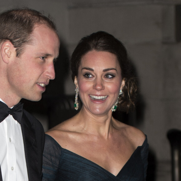 Le duc et la duchesse de Cambridge lors du dîner du 600e anniversaire de St Andrews au Metropolitan Museum of Art à New York City, NY, USA, le 9 décembre 2014 lors de leur visite.  Photo by Paul Edwards /PA Wire/ABACAPRESS.COM