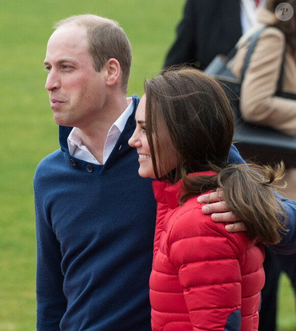 Le prince William, duc de Cambridge, et Catherine, duchesse de Cambridge, se joignent à une équipe de Heads Together London Marathon training day au Queen Elizabeth Olympic Park à Londres, au Royaume-Uni, le 5 février 2017. Photo par Anwar Hussein/EMPICS Entertainment/ABACAPRESS.COM