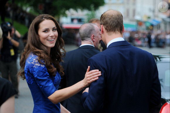 Le prince William, duc de Cambridge, et Catherine, duchesse de Cambridge, assistent à un événement à l'hôtel de ville de Québec, Canada, le 3 juillet 2011, dans le cadre d'une visite de neuf jours au Canada. Photo par Douliery/Hahn/ABACAPRESS.COM