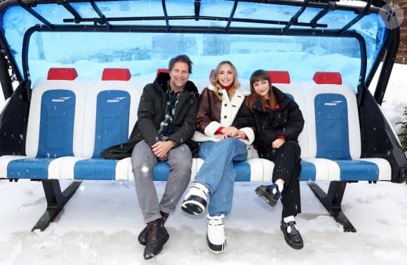 Thomas Jouannet et ses filles Chloé Jouannet, Mado Jouannet - Photocall du court-métrage "Allez ma fille", lors du 27ème Festival International du Film de Comédie de l'Alpe d'Huez, le 18 janvier 2024. © Dominique Jacovides / Bestimage