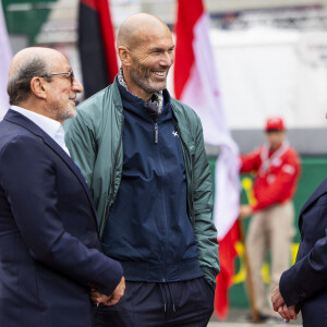 Richard Mille, président de la Commission Endurance de la FIA, et Zidane, au départ des 24 Heures du Mans 2024