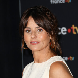 Faustine Bollaert au photocall pour la conférence de presse de rentrée de France TV à la Grande Halle de la Villette à Paris, France, le 11 juillet 2023. © Coadic Guirec/Bestimage 