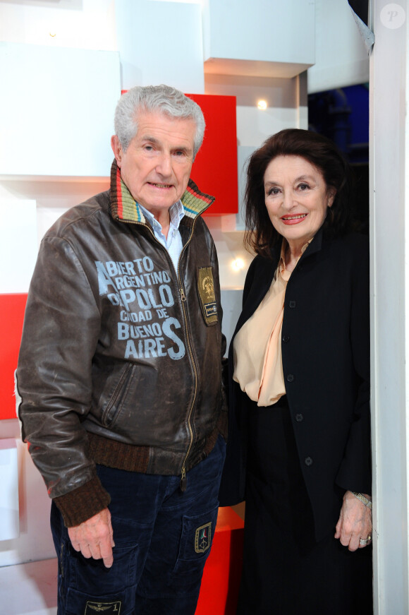 Exclusif - Claude Lelouch et Anouk Aimée - Enregistrement de l'émission "Vivement Dimanche" présentée par M.Drucker et diffusée le 5 mai sur France 2. Le 29 avril 2019 © Guillaume Gaffiot / Bestimage