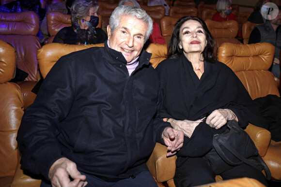 Exclusif - Claude Lelouch et Anouk Aimée lors de la soirée d'hommage au compositeur Francis Lai au Grand Rex à Paris le 5 novembre 2021. © Cédric Perrin / Bestimage