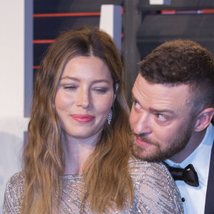 Justin Timberlake et Jessica Biel à la soirée Vanity Fair Oscar Party à Beverly Hills le 28 février 2016. © Javier Rojas/PI via ZUMA Wire / Bestimage