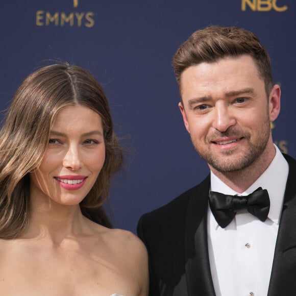 Justin Timberlake et Jessica Biel aux 70ème Emmy Awards au Microsoft Theater à Los Angeles © Javier Rojas/PI via ZUMA Wire / Bestimage