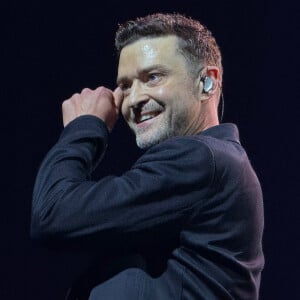 Vancouver, CANADA - Justin Timberlake performe sur scène.