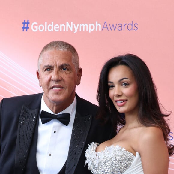 Samy Naceri et sa compagne Sofia Athena - Photocall et cérémonie de clôture de la 63ème édition du Festival de Télévision de Monte-Carlo au Grimaldi Forum à Monaco le 18 juin 2024. © Denis Guignebourg / Bestimage