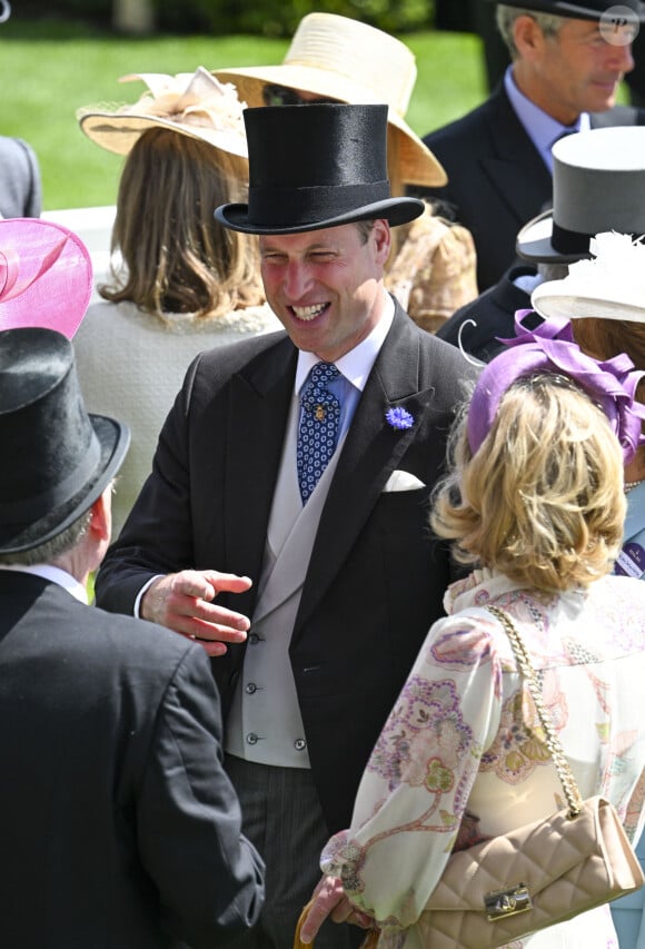 Ainsi que le prince William.
Le prince William de Galles - La famille royale d'Angleterre aux courses hippiques "Royal Ascot 2024" à Ascot. Le 19 juin 2024 © Tim Merry / MirrorPix / Bestimage 