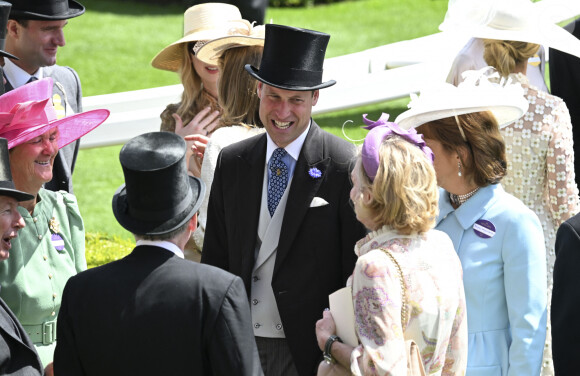 Le prince William de Galles - La famille royale d'Angleterre aux courses hippiques "Royal Ascot 2024" à Ascot. Le 19 juin 2024 © Tim Merry / MirrorPix / Bestimage 